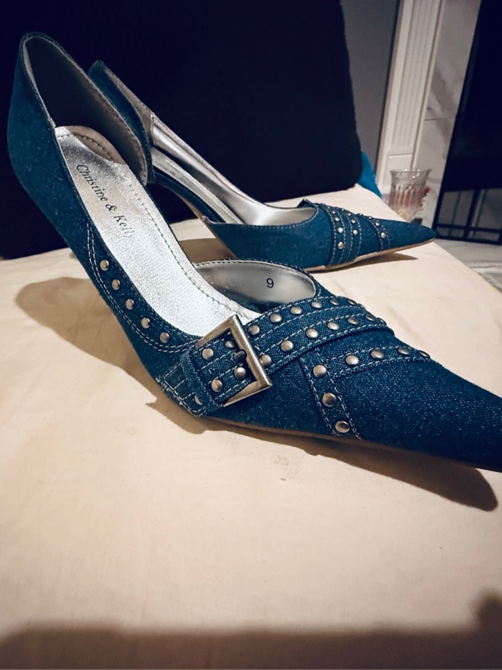CHRISTINE & KELLY JEAN HEELS - SZ 9  NEW